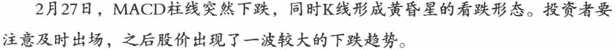 MACD柱线与股价的背离