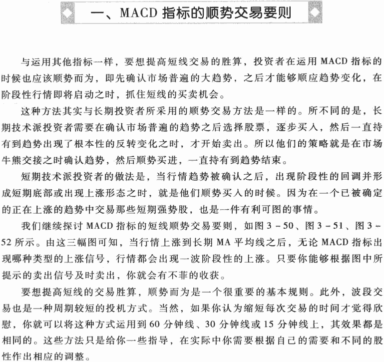 MACD短线应用要点