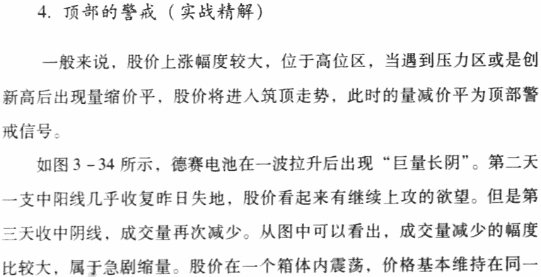 量减价平,警戒信号