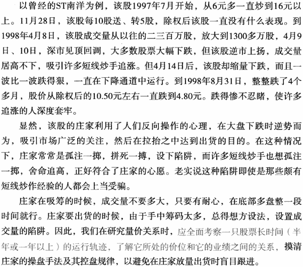 成交量的常见骗局