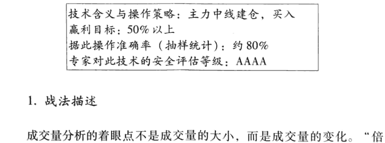 倍量中阳买入法