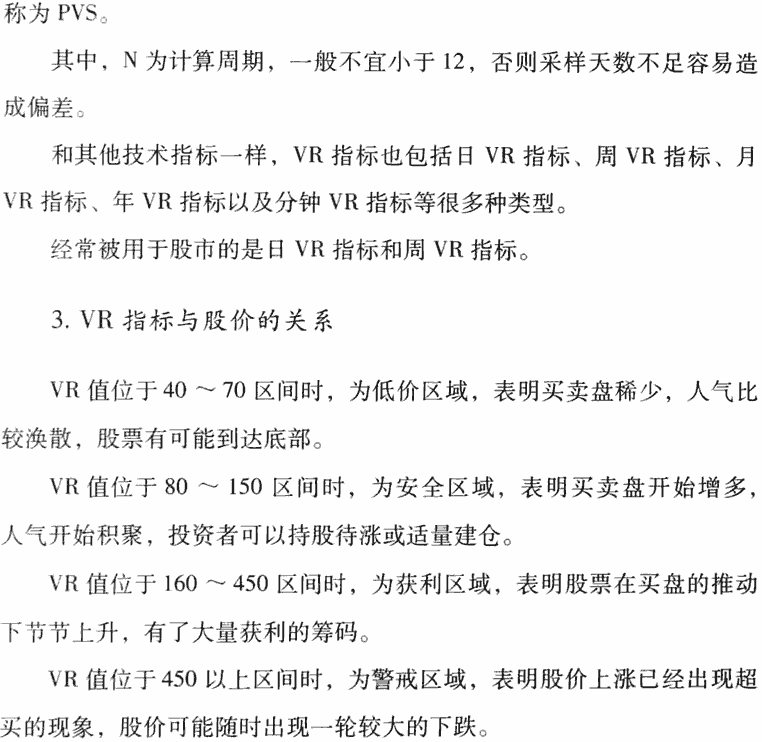 VR指标应用技巧及实战
