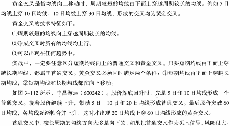 均线黄金交叉形态