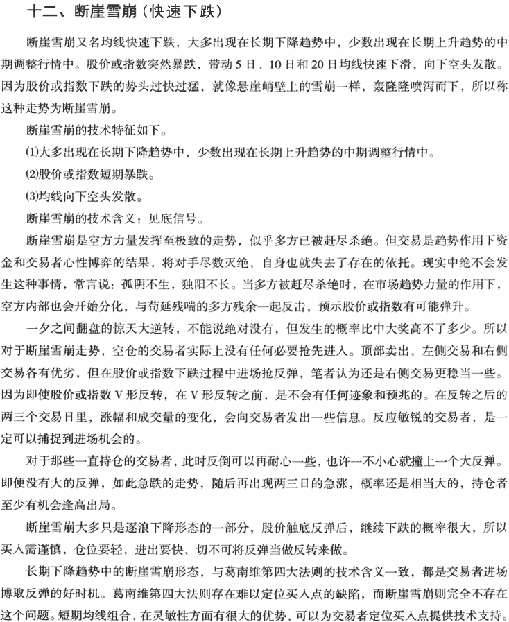 快速上涨和快速下跌形态