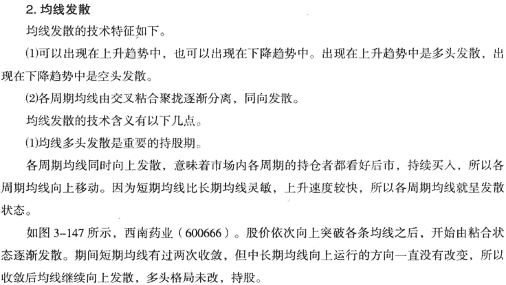 均线收敛和发散形态