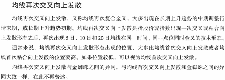 均线再次交叉发散形