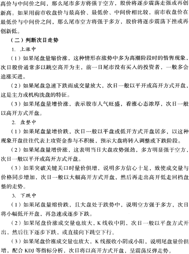 分时图看盘要点