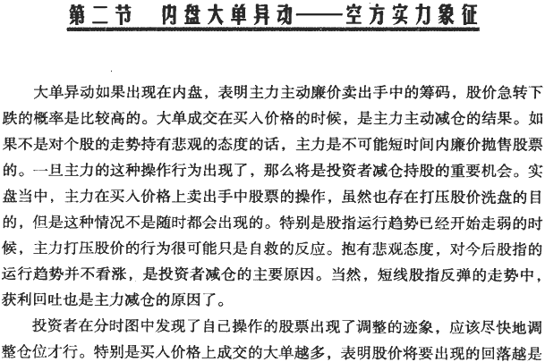 大单异动的分时图(1)