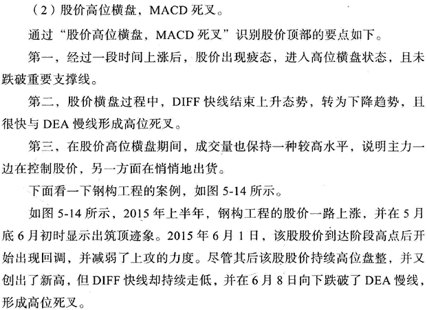 利用MACD判断顶部和底部