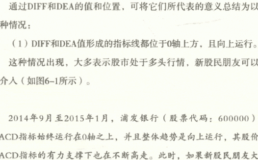 MACD分析趋势持续和反转