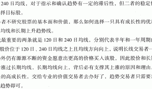 120日和240日均线应用技巧